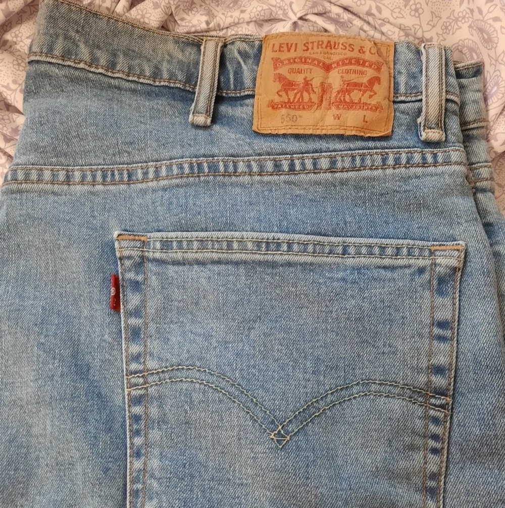 Levi's Strauss & Co Men's Light Blue Straight Jeans 42x36 Red Label